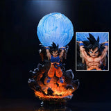 Lighting Action Figure Dragon Ball Z Goku Genki Dama Spirit Bomb 25cm