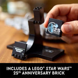 LEGP Space Wars: New Hope Millennium Falcon Building Blocks, Buildable 25th Anniversary Starship Model for Home Décor, 75375