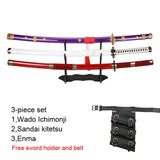 3pcs Roronoa Zoro One Piece Cosplay Swords