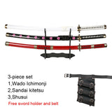 3pcs Roronoa Zoro One Piece Cosplay Swords