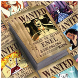 10/30/56PCS One Piece Wanted Posters Anime Cartoon Stickers