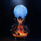 Lighting Action Figure Dragon Ball Z Goku Genki Dama Spirit Bomb 25cm